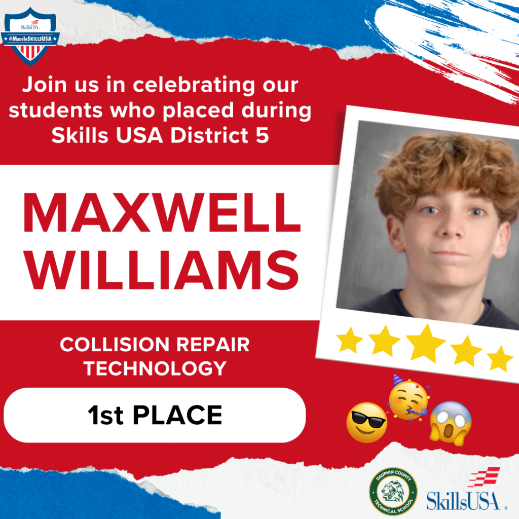 Red White Blue Collage Athlete Award Ceremony Banner 24