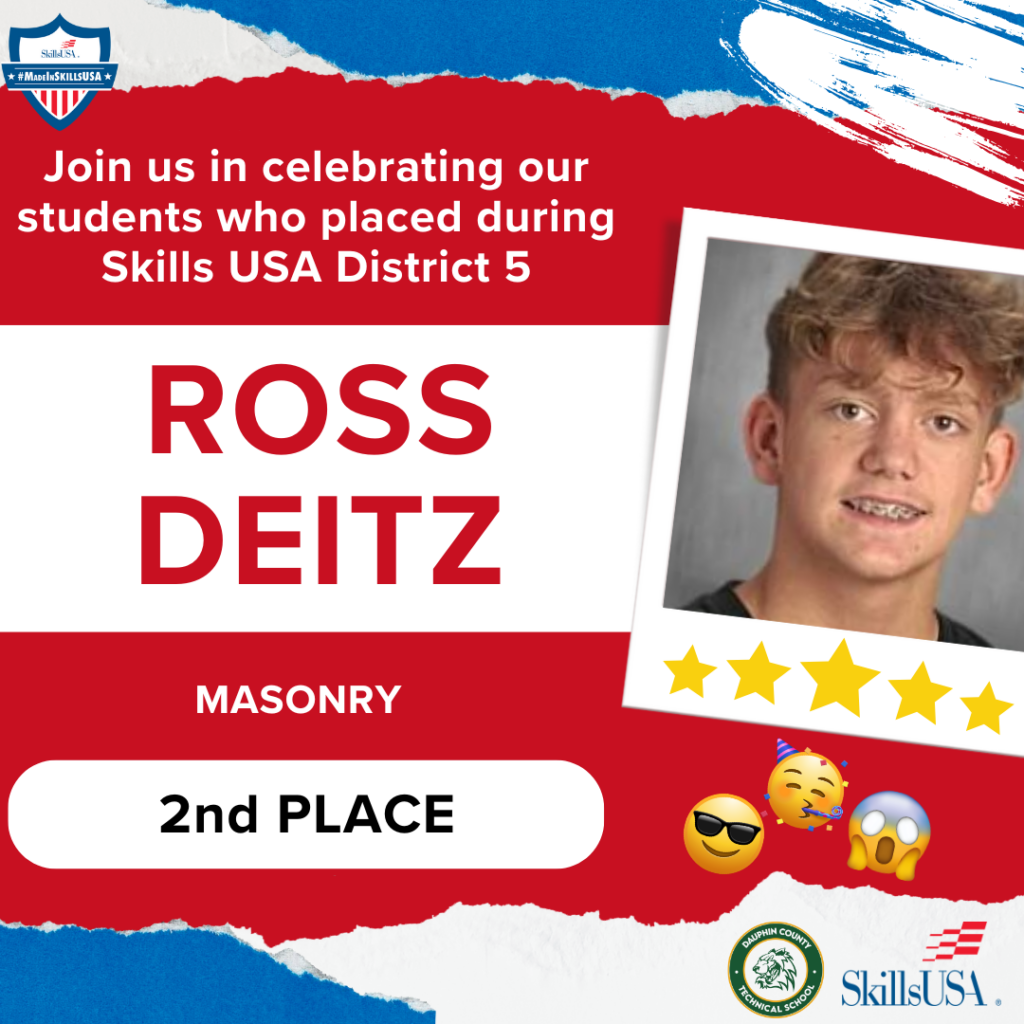 Red White Blue Collage Athlete Award Ceremony Banner 51