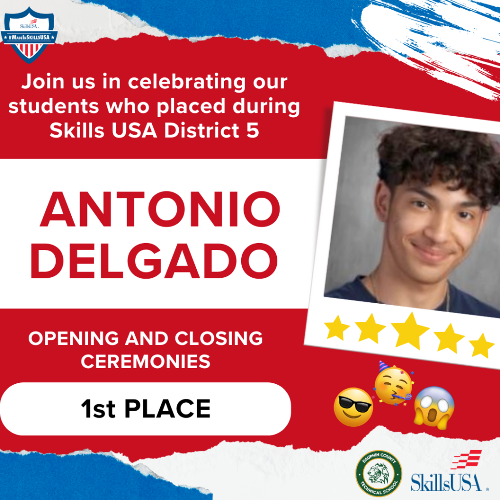 Red White Blue Collage Athlete Award Ceremony Banner 60