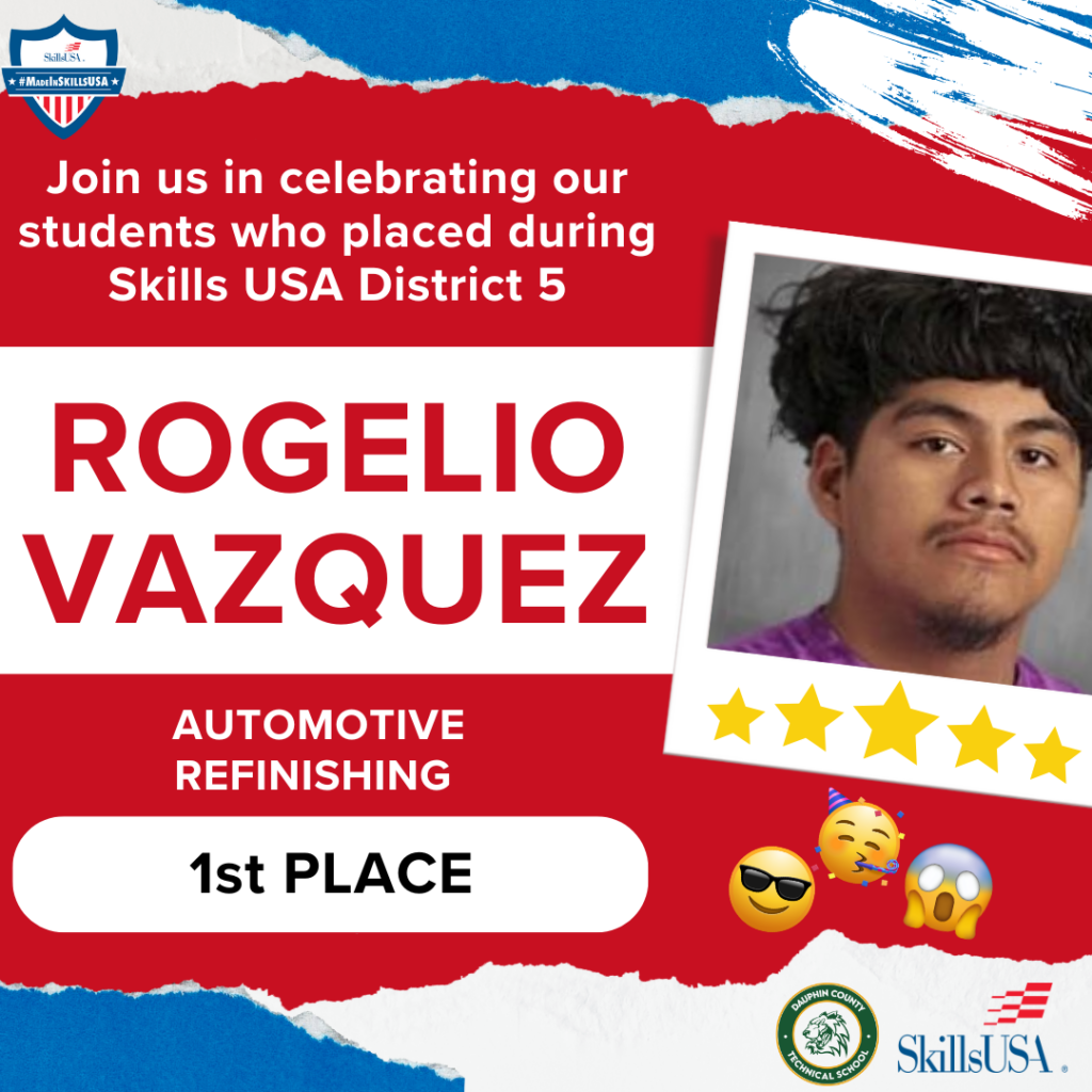 Red White Blue Collage Athlete Award Ceremony Banner 73